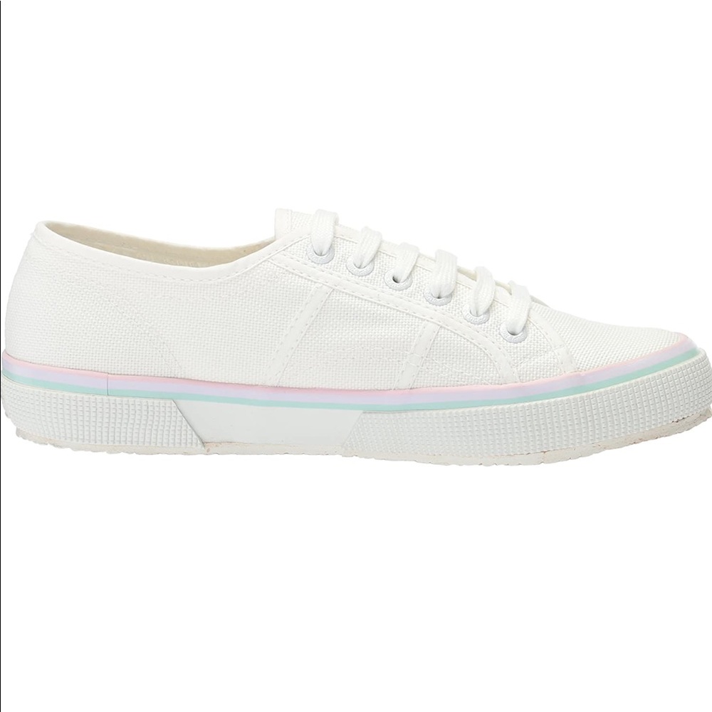 Superga 2750 Sneaker White Multi (pastel rainbow)